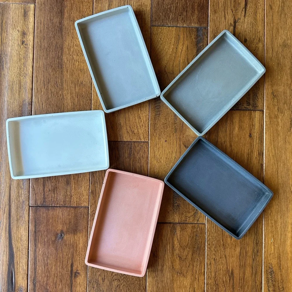 Elegant concrete catch all tray Soap Dish